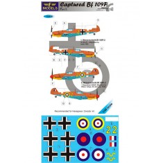 1/48 Captured Bf 109F Part I. 2 Decal Options for Hasegawa/Zvezda kit