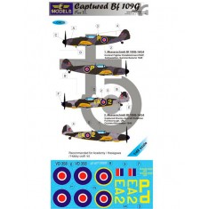 1/48 Captured Bf 109G Part II. Decal for Academy/Hasegawa/Hobbycraft kit