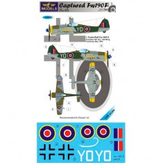 1/48 Captured Fw 190F part III. 1 Decal Option for Eduard kit
