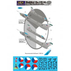 1/48 Sukhoi Su-7BM over Czechoslovakia part I. Decal for Eduard, OEZ kit