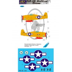 1/48 F6F-3K Hellcat Drone Decal for Eduard/Hasegawa/Tamiya/Academy/Hobby Boss/Monogram