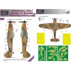 1/32 Hurricane Mk.I Battle of Britain Camo Mask for Revell/Pacific Coast Model/FLY