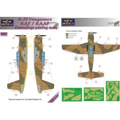 1/32 A-35 RAF / RAAF Camouflage Painting Mask for Combat Models kit