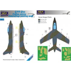 1/48 G.91R Gina Italian service Camo painting mask for Italeri/Heller/Ocidental