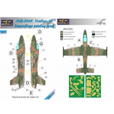 1/48 Mb 326K Italian Af Camouflage Painting Mask for Italeri kit