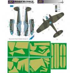 1/48 Heinkel He 111H/P Camo Painting Masks for Revell/ProModeler/Monogram kit