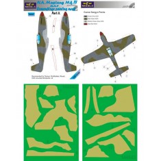 1/48 Mustang Mk.III RAF Part II Camo Mask for Eduard/Tamiya/ProModeler/Revell