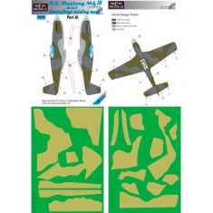 1/48 N.A. Mustang Mk.III RAF Part III Camo Mask for Eduard/Tamiya/Revell/ICM