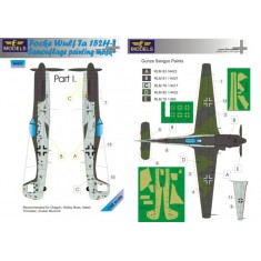 1/48 Ta 152H-1 Part I. Camo n Insignia Marking Mask for Dragon/Hobby Boss
