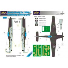 1/48 Ta 152H-1 Part II. Camo n Insignia Marking Mask for Dragon/Hobby Boss