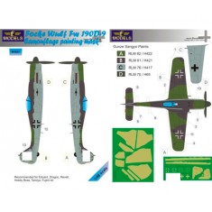 1/48 Focke Wulf Fw 190D-9 Camo n Insignia Marking Mask for Eduard/Dragon/Revell