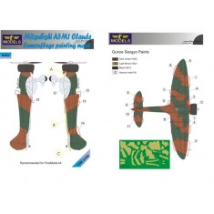 1/48 Mitsubishi A5M1 Claude Camouflage Painting Mask for FineMold kit