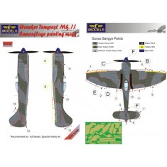 1/72 Hawker Tempest Mk.II Camo Painting Mask for AZ Model/Special Hobby kit