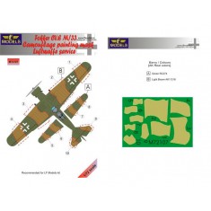 1/72 Fokker CV.E M/33 Luftwaffe service Camouflage Painting Mask for LF Models