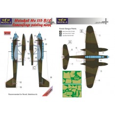 1/72 Heinkel He 115 B/C Camouflage Painting Mask for Revell/Matchbox kit