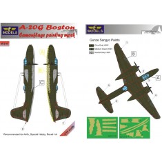 1/72 A-20G Boston Camo Painting Mask for Airfix/Special Hobby/Revell kit