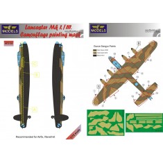 1/72 Lancaster Mk.I. / III. Camouflage Painting Mask for Airfix/Revell kit