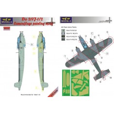 1/72 Do 217J-1/2 Camouflage Painting Mask for Italeri kit