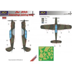 1/72 Ar 396 Camouflage Painting Mask for RS Models