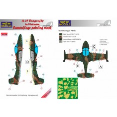 1/72 A-37 Dragonfly in Vietnam Camo Painting Mask for Academy/Hasegawa kit.