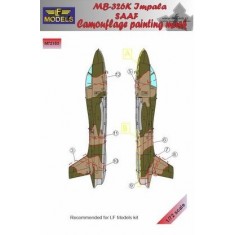 1/72 Aermacchi MB 326K Impala SAAF Camouflage Paint Mask for LF Models