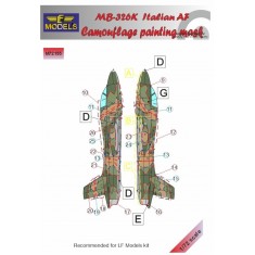 1/72 Aermacchi MB 326K Italian AF Camouflage Paint Mask for LF Models