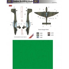 1/72 Junkers Ju87D/G Stuka Camo Masks for Academy/Fujimi/Italeri/Special Hobby