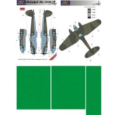 1/72 Heinkel He 111H/P Camo Masks for Airfix/Revell/Hasegawa/Italeri kit