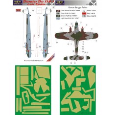 1/72 Dornier Do17E-1 over Spain Camouflage Painting Masks for RS Models