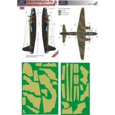 1/72 Vicker Wellington Mk.IC A-scheme Camo Mask for Trumpeter/MPM/Airfix/Revell