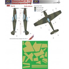 1/72 Bf 109E Early scheme part II. Camo Mask for Tamiya/Hasegawa/Airfix/ICM