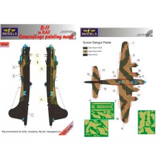 1/72 Boeing B-17 RAF Camo Painting Mask for Airfix/Academy/Revell/Hasegawa kit