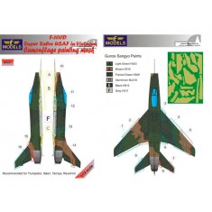 1/72 F-100D Super Sabre USAF Vietnam Camo Mask for Trumpeter/Italeri/Tamiya