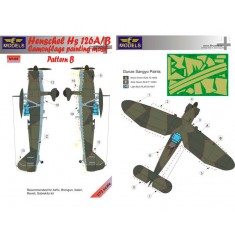 1/72 Henschel Hs 126A/B Pattern B Camo Mask for Airfix/Brengun/Italeri/Revell