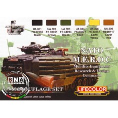 Acrylic Paint Set - NATO MERDC Camouflage (22ml x6)