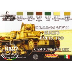 Acrylic Paint Set - WWII Italian Regio Esercito Camouflage (22ml x 6)