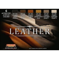 Acrylic Paint Set - Leather Diorama Set (22ml x 6)