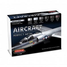 Acrylic Paint Set - Aircraft Perfect Metal Set #2 (22ml x6)