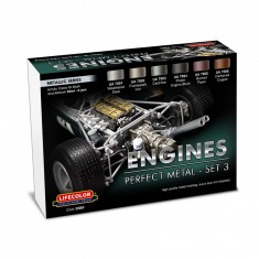 Acrylic Paint Set - Engines Perfect Metal Set #3 (22ml x6)
