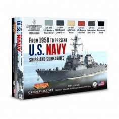 Acrylic Paint Set - USN Ships and Submarines 1950-Present (22ml x6)