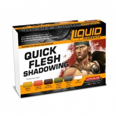 Liquid Pigments set - Quick Flesh Shadowing (22ml x6)