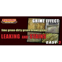 Easy 3 Acrylic Paint Set - Grime Effect Green Leaking & Stains (22ml x3)