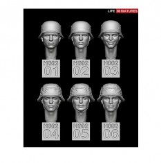 1/35 WWII German Heads Set No.2 (6 parts)