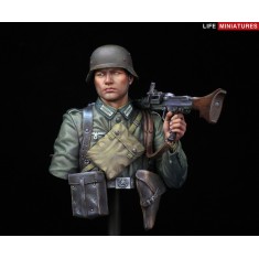 1/10 WWII Wehrmacht MG34 Gunner, France 1940 (resin bust)