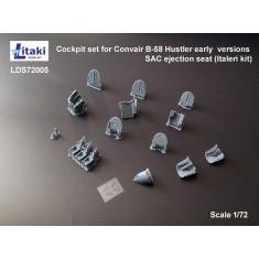 1/72 Convair B-58 Hustler Early Cockpit with SAC Ejection Seat for Italeri Kit