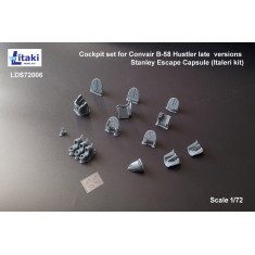 1/72 Convair B-58 Hustler Late Cockpit with Stanley Escape Capsule for Italeri Kit