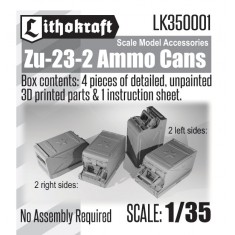 1/35 Zu-23-2 Ammo Cans (2 right sides, 2 left sides)