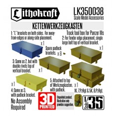 1/35 Kettenwerkzeugkasten Track Tool Box for Panzer IIIs