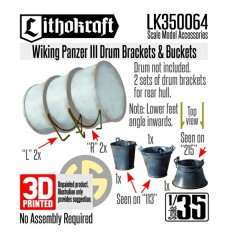 1/35 Wiking Panzer III Drum Brackets and Buckets
