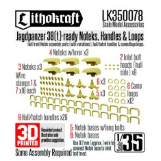 1/35 Jagdpanzer 38(t)-ready Noteks Handles and Loops